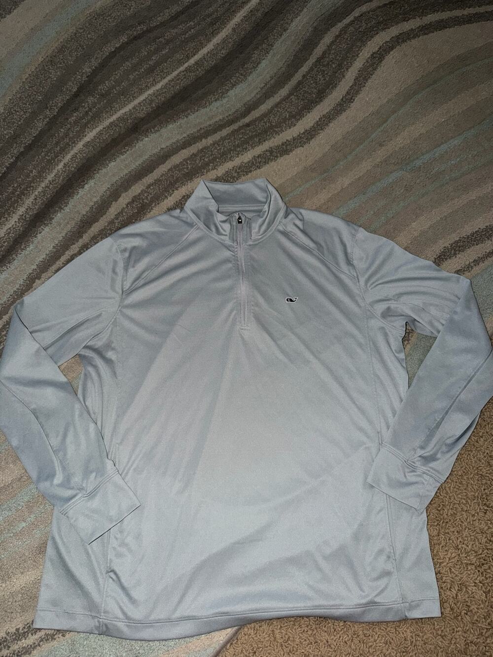 Vineyard Vines men's performance quarter-zip pullover gray Large